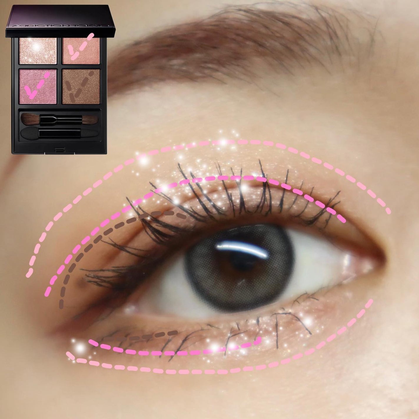 アディクション ザ アイシャドウ パレット/ADDICTION/アイシャドウパレットを使ったクチコミ(5枚目)