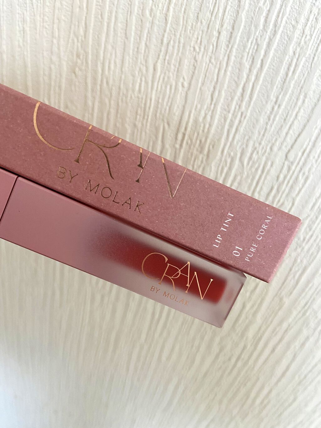 BLOOM JELLY TINT  01 Pure Coral/CRAN BY MOLAK /口紅を使ったクチコミ（1枚目）