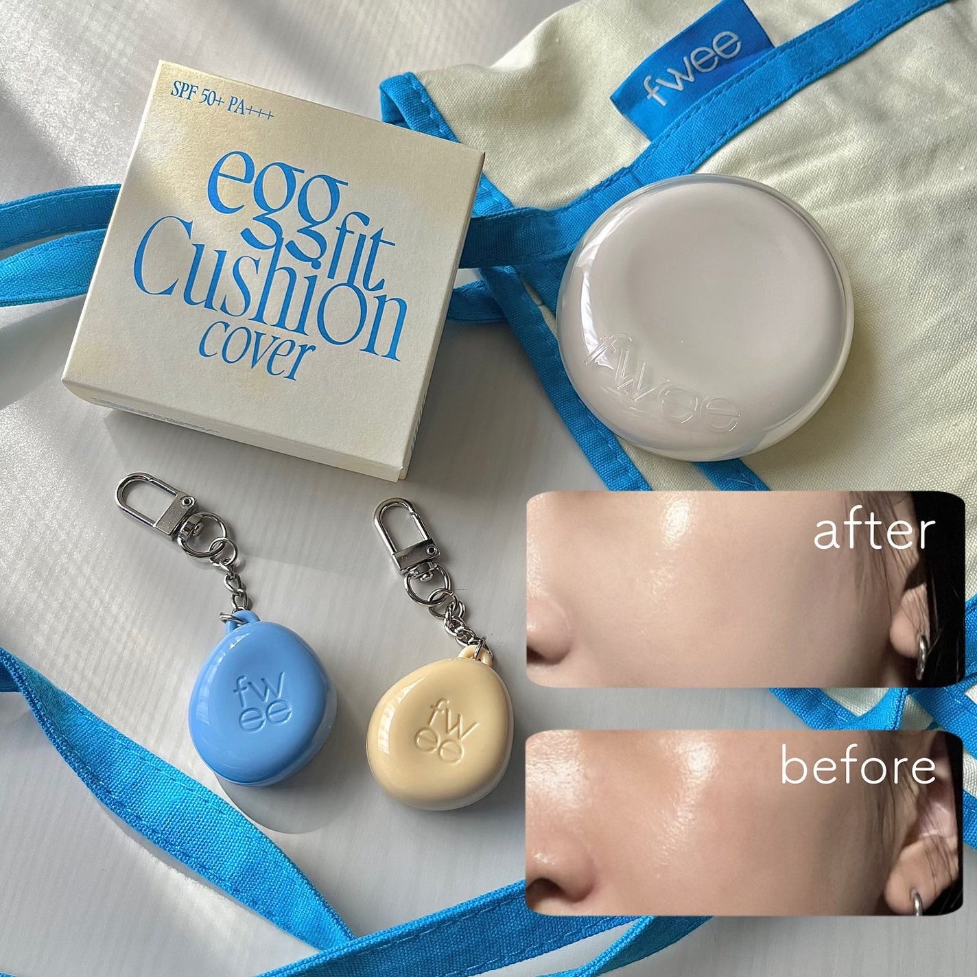 フィー クッションエッグフィットカバー/fwee/クッションファンデーションを使ったクチコミ(1枚目)