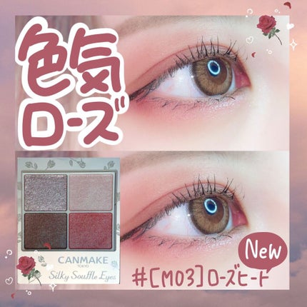 シルキースフレアイズ(マットタイプ)/キャンメイク/アイシャドウパレットを使ったクチコミ(1枚目)