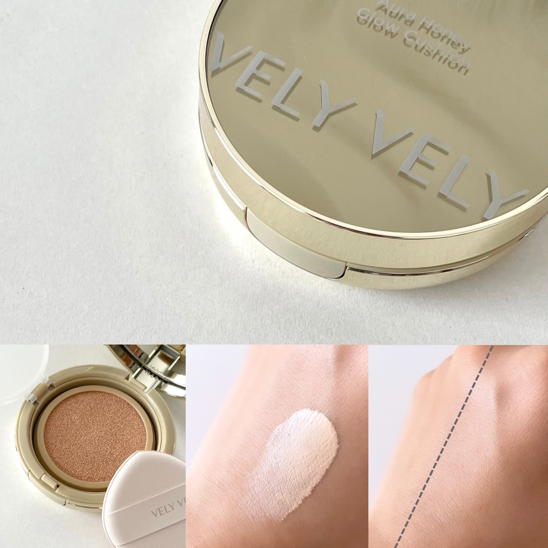 はちみつツヤ肌クッションファンデ/VELY VELY/クッションファンデーションを使ったクチコミ（3枚目）