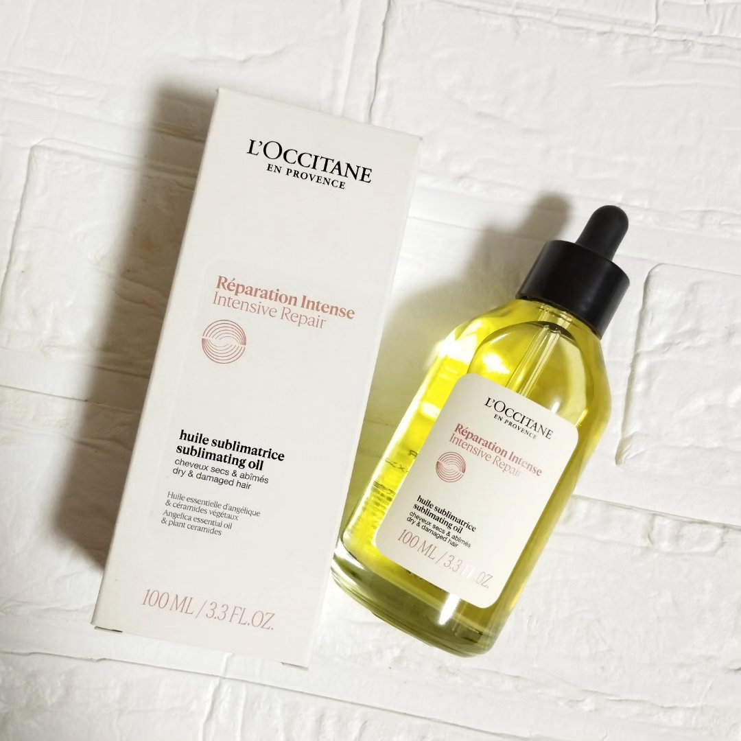 インテンシヴリペア ヘアオイル 100mL/L'OCCITANE/ヘアオイルを使ったクチコミ（2枚目）