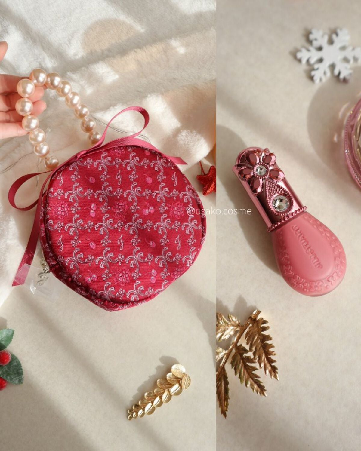 ジルスチュアート ミッドナイトチェリー コレクション/JILL STUART/メイクアップキットを使ったクチコミ(2枚目)