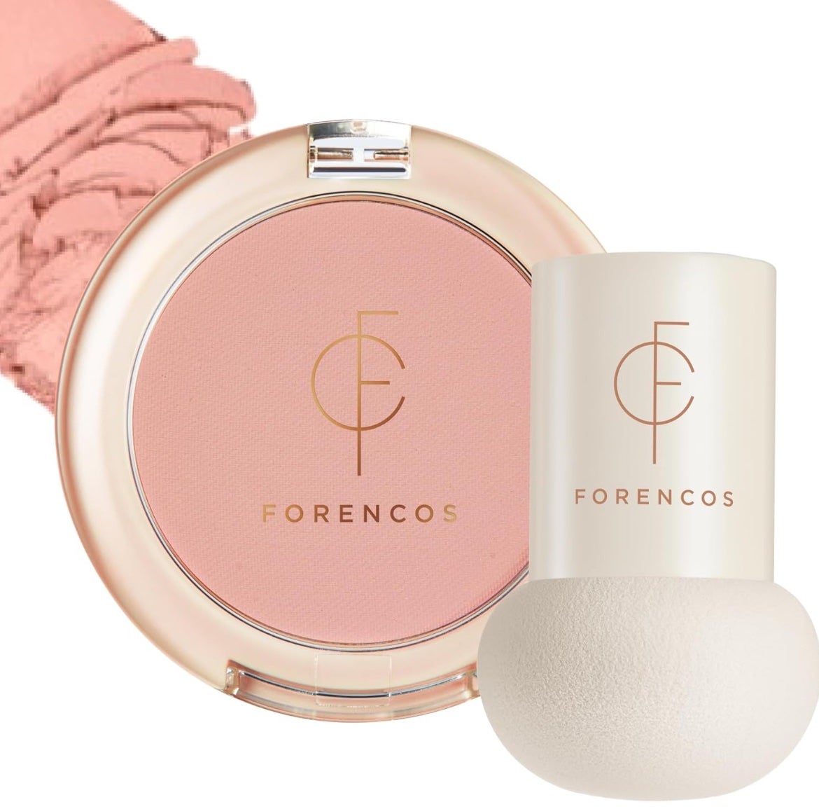 ベアブラッシャー パフ付き/フォレンコス/パウダーチークを使ったクチコミ(1枚目)