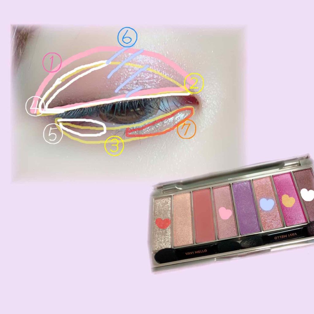 ファーストコレクションアイズ/VAVI MELLO/アイシャドウパレットを使ったクチコミ（2枚目）