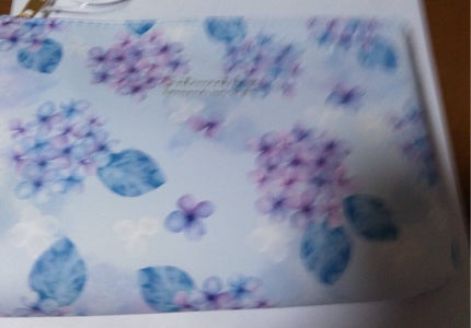 フリーケース マチ付き 合皮 あじさい柄/キャンドゥ/その他を使ったクチコミ(1枚目)