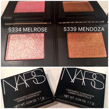 ★NARS★
•ハードワイヤードアイシャドー ¥2,500
5334 MELROSE   5339 MENDOZA 

全国発売は明日9月21日ですが、伊勢丹オンラインで一足先に届きました。

5334