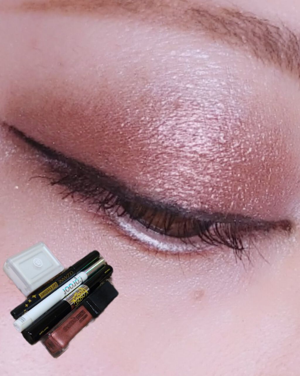 ジェルアイライナー/CEZANNE/ジェルアイライナーを使ったクチコミ(1枚目)