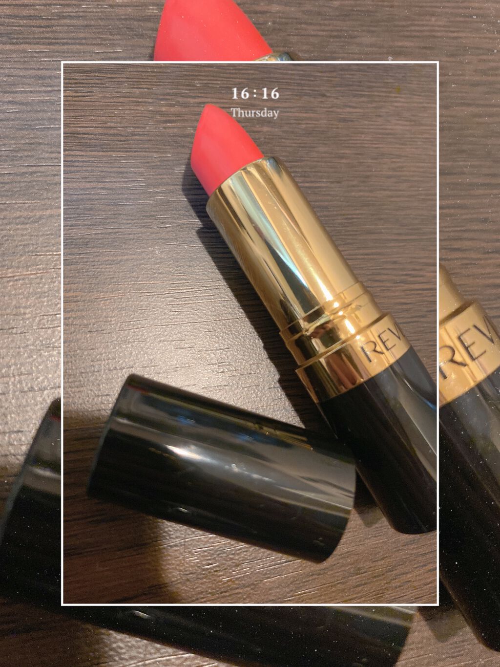 スーパー ラストラス リップスティック 134 アイ ゴット チルズ/REVLON/口紅を使ったクチコミ（2枚目）