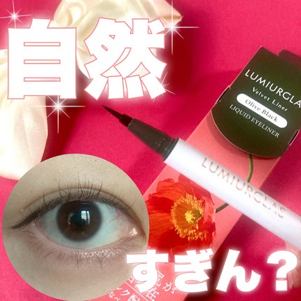 ベルベットライナー/LUMIURGLAS/リキッドアイライナーを使ったクチコミ(1枚目)