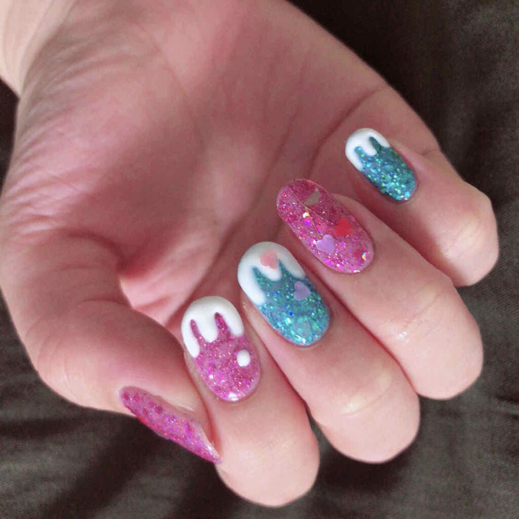 ジェルネイル(ライト対応)/セリア/ジェルネイルを使ったクチコミ(4枚目)