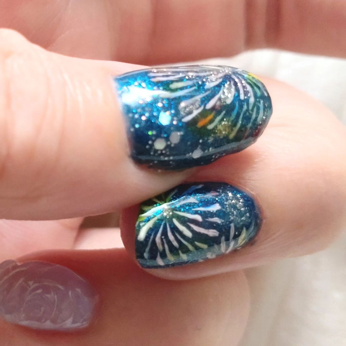 アイシングジェルネイル/セリア/ジェルネイルを使ったクチコミ（2枚目）