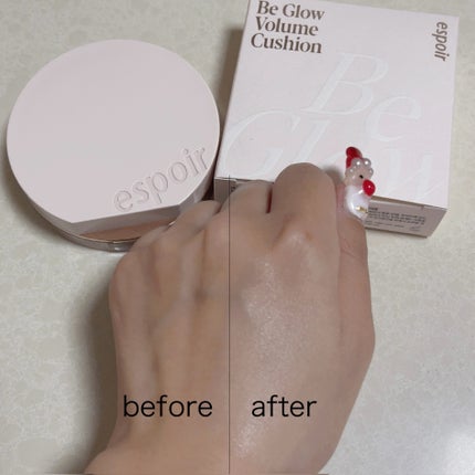 エスポア ビーグロー ボリュームクッション/espoir/クッションファンデーションを使ったクチコミ(2枚目)