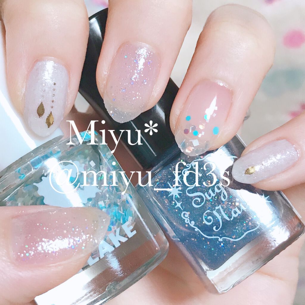 At フレーク ネイル グリッター 07 ブルーミックス Art Collection アートコレクション Lips 24pcs星空ブルーゴールドグリッターつま先足偽爪光沢プレス爪偽チップマニキュア女性と女の子と互換性があります Brasserie Bouquine Com