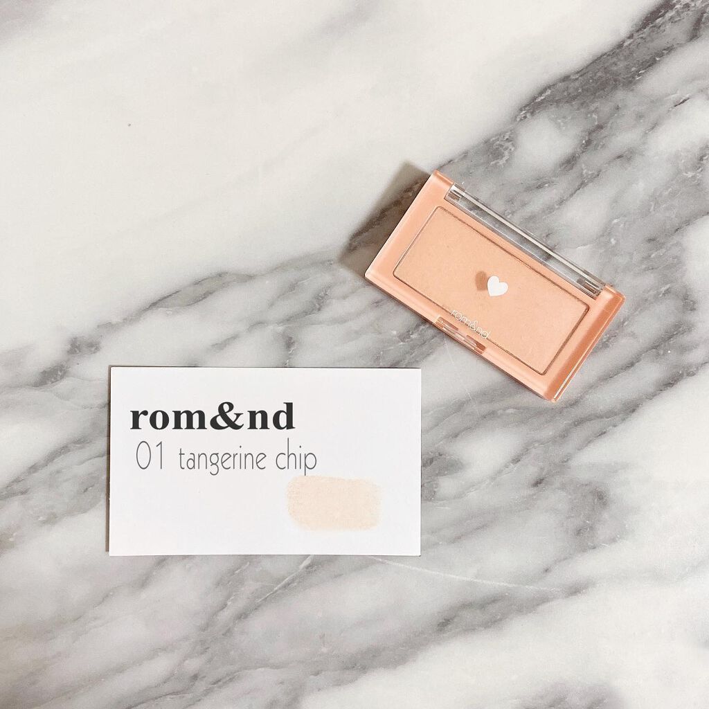 ベターザンチーク #01 タンジェリンチップ/rom&nd/パウダーチークを使ったクチコミ（2枚目）