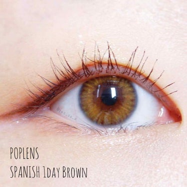 Spanish 1Day(スパニッシュ 1Day) ブラウン/OLENS/ワンデー（１DAY）カラコンを使ったクチコミ（1枚目）