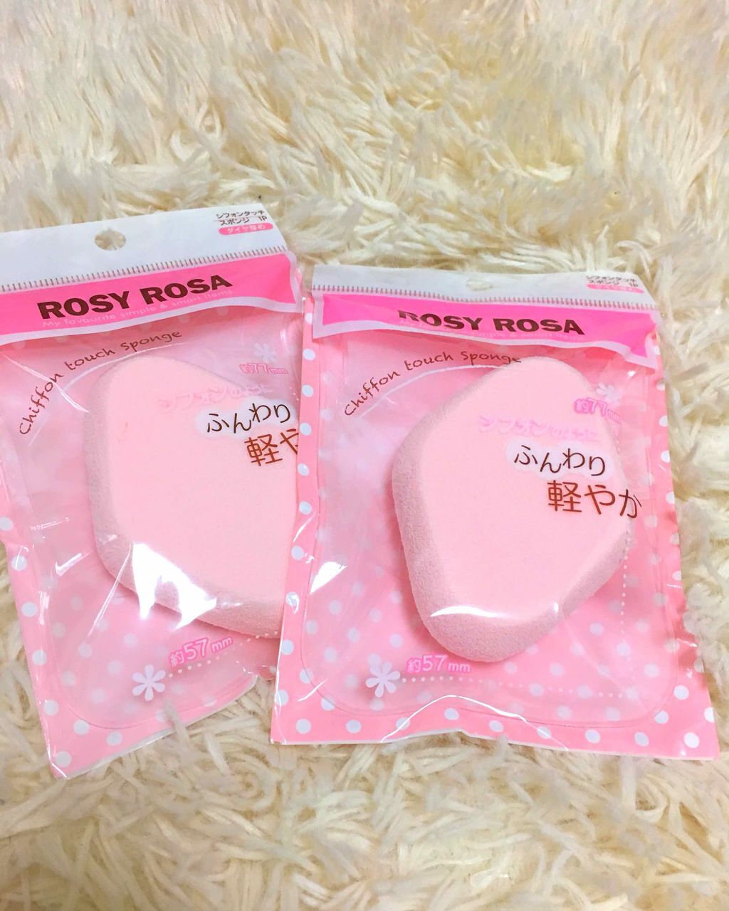 シフォンタッチスポンジ ダイヤ型/ロージーローザ/パフ・スポンジを使ったクチコミ（1枚目）