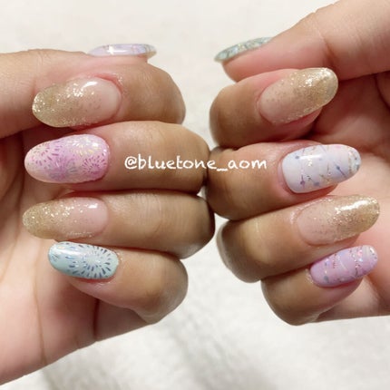 貼るジェルネイル/セリア/ネイルシールを使ったクチコミ(3枚目)