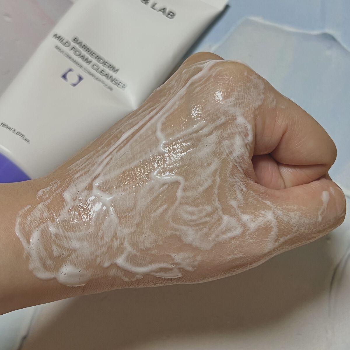 バリアダーム マイルドクレンザー/SKIN&LAB/洗顔フォームを使ったクチコミ（3枚目）