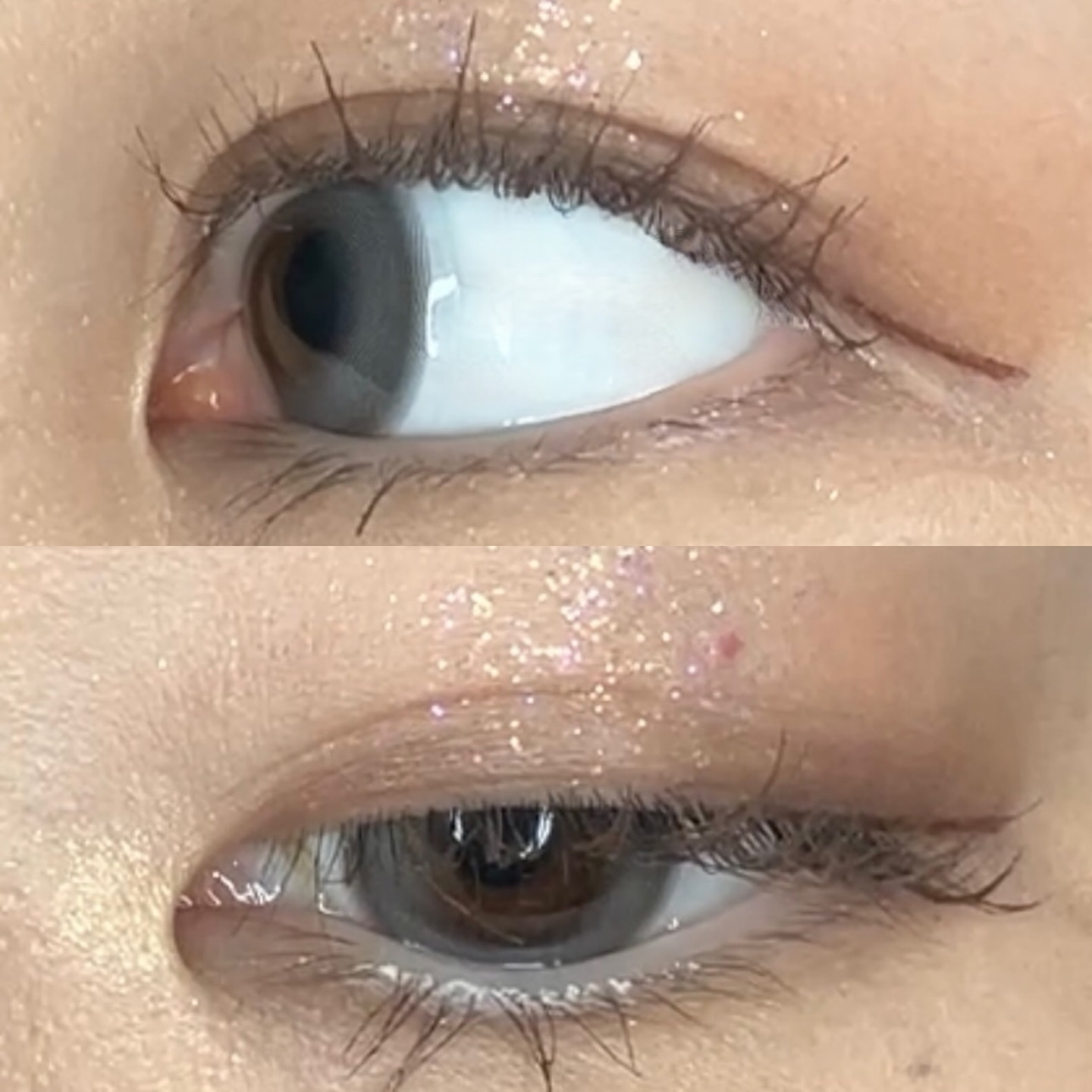 chiffon/meilly/ワンデー（１DAY）カラコンを使ったクチコミ（3枚目）