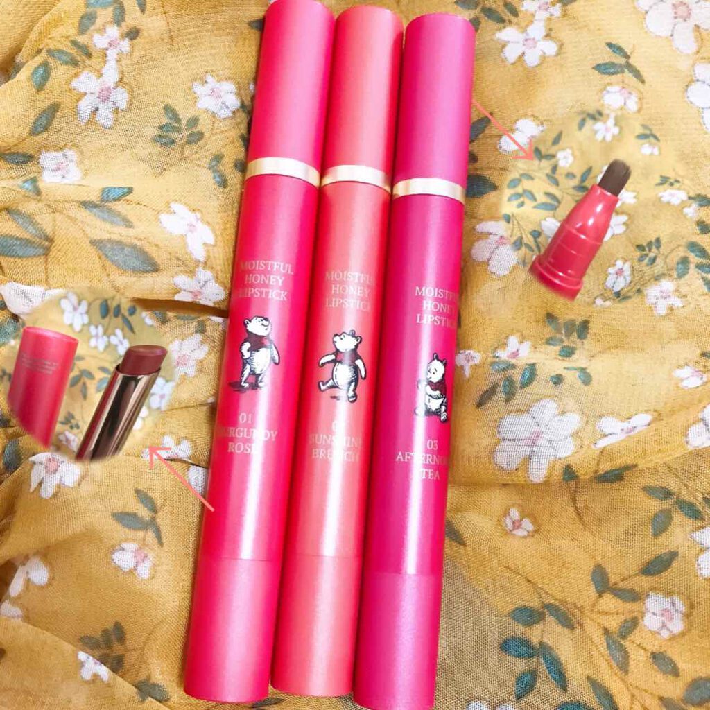 MOISTFUL HONEYリップスティック/Beauty Cottage/リップライナーを使ったクチコミ（2枚目）