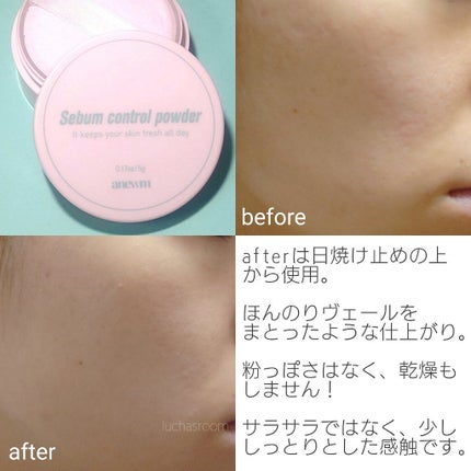 アニューム セバム コントロール パウダー/saat insight/ルースパウダーを使ったクチコミ(3枚目)