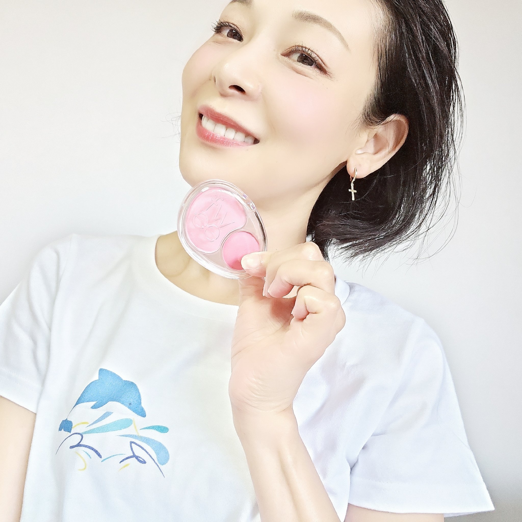 デュアルチークメロウ/fwee/ジェル・クリームチークを使ったクチコミ（1枚目）