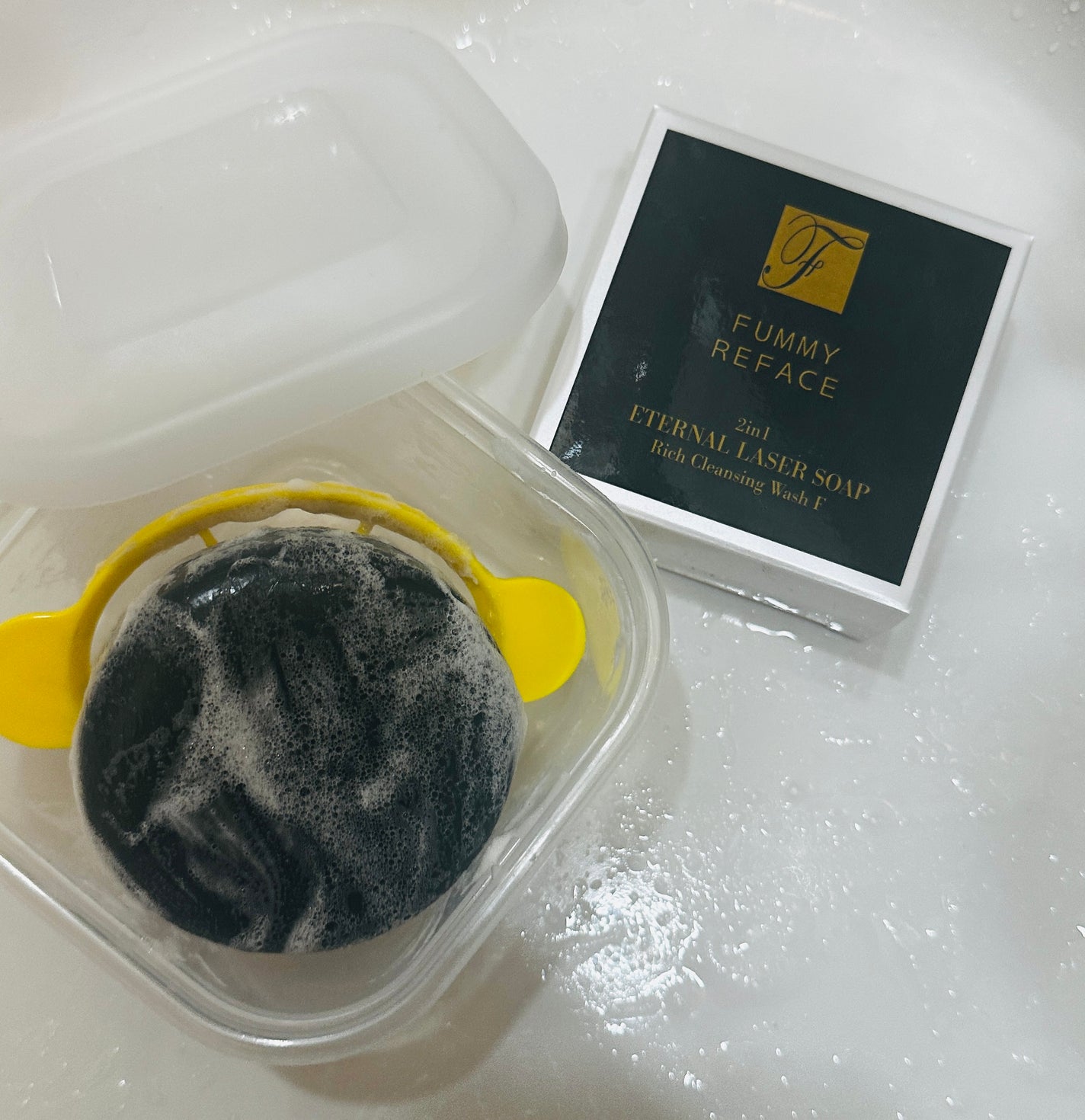 ツーインワン エターナルレーザーソープ リッチクレンジングウォッシュF/FUMMY REFACE/洗顔石鹸を使ったクチコミ(1枚目)