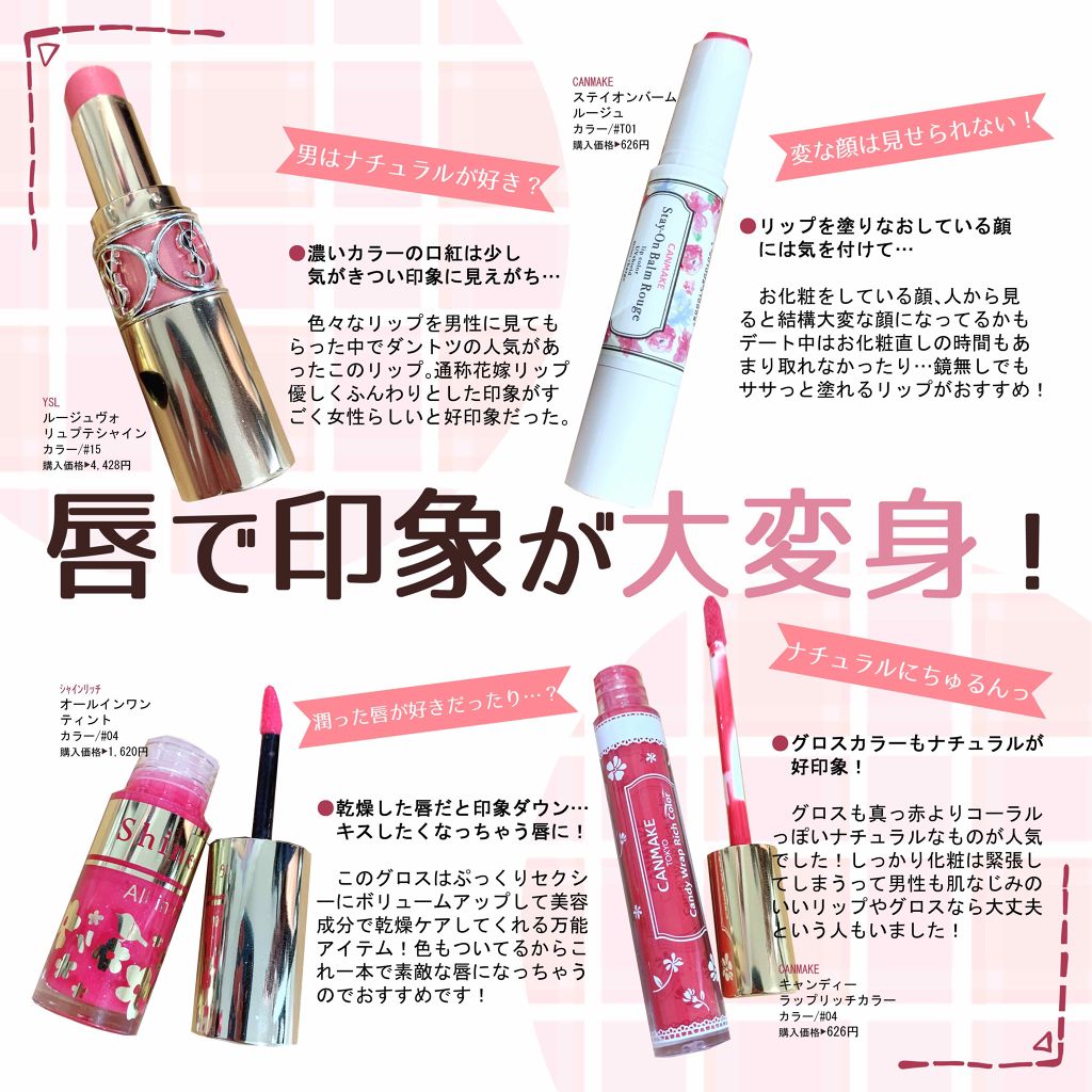 ルージュ ヴォリュプテ シャイン/YVES SAINT LAURENT BEAUTE/口紅を使ったクチコミ(2枚目)