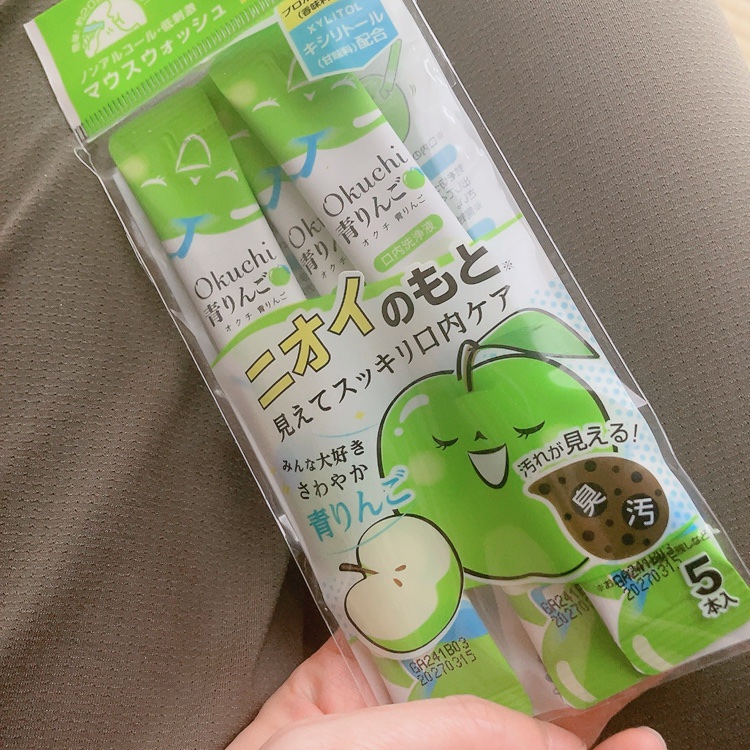 オクチシリーズ オクチ青リンゴのクチコミ「オクチシリーズ オクチ青リンゴ

大好きなオクチシリーズから青リンゴ味がドラッグストアで売って.....」（1枚目）