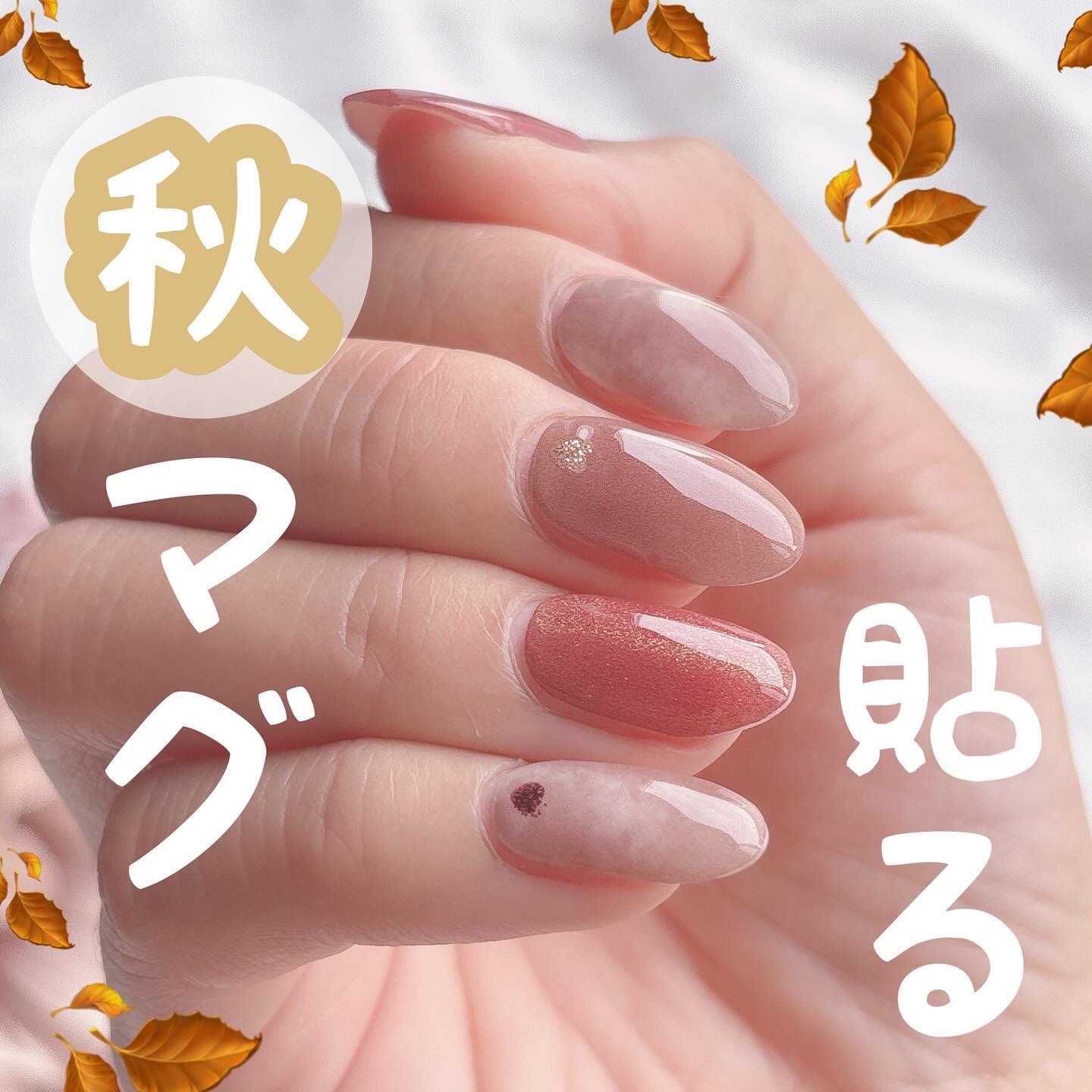 マグネットネイルのネイルデザイン】ジェルミーペタリー｜ジェルミー