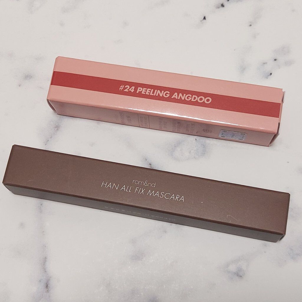 ジューシーラスティングティント/rom&nd/リップティントを使ったクチコミ（2枚目）