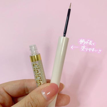 グリッターイルミネーションライナー 02 トゥインクルスター/CipiCipi/リキッドアイライナーを使ったクチコミ（3枚目）