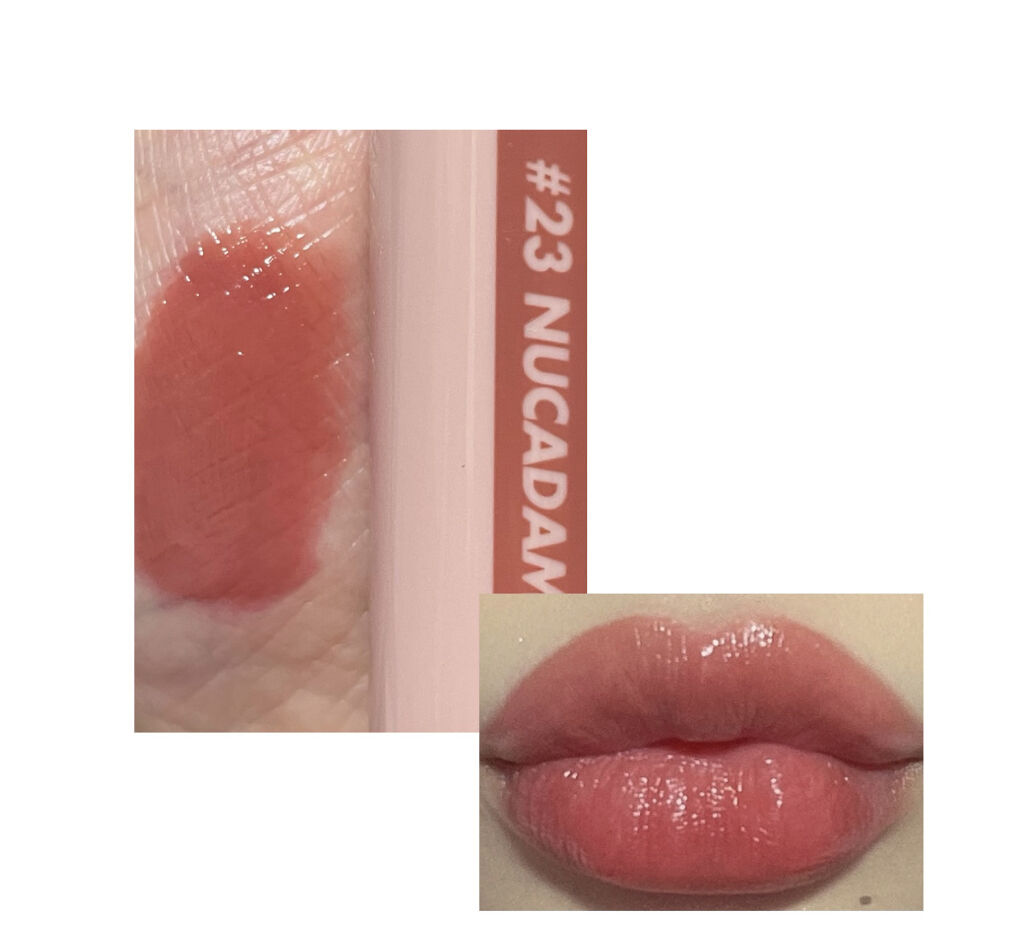 グラスティングウォーターティント 韓服エディション/rom&nd/リップティントを使ったクチコミ（2枚目）