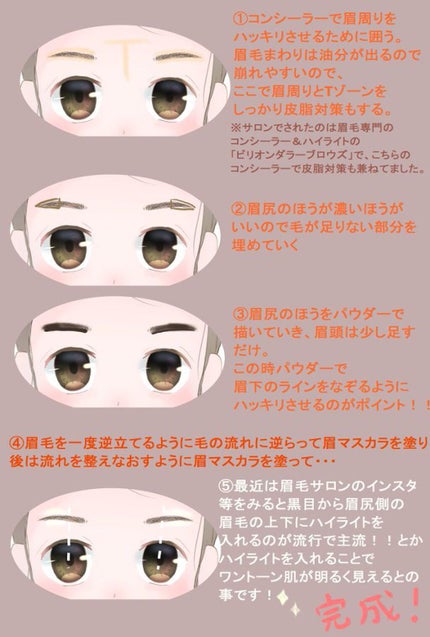 りりな on LIPS 「眉毛サロンで眉毛を整えてもらい、メイクの仕方を教わってきたので..」(2枚目)