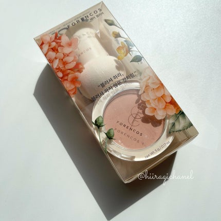 ベアブラッシャー パフ付き/フォレンコス/パウダーチークを使ったクチコミ(8枚目)