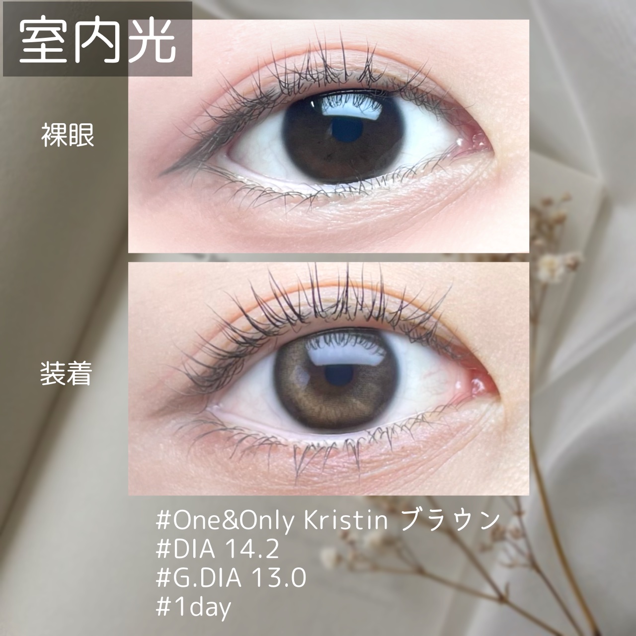 One & Only Kristin/Hapa kristin/カラーコンタクトレンズを使ったクチコミ（2枚目）