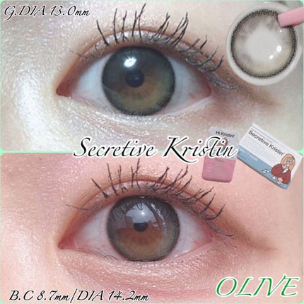 Secretive Kristen/Hapa kristin/カラーコンタクトレンズを使ったクチコミ(1枚目)