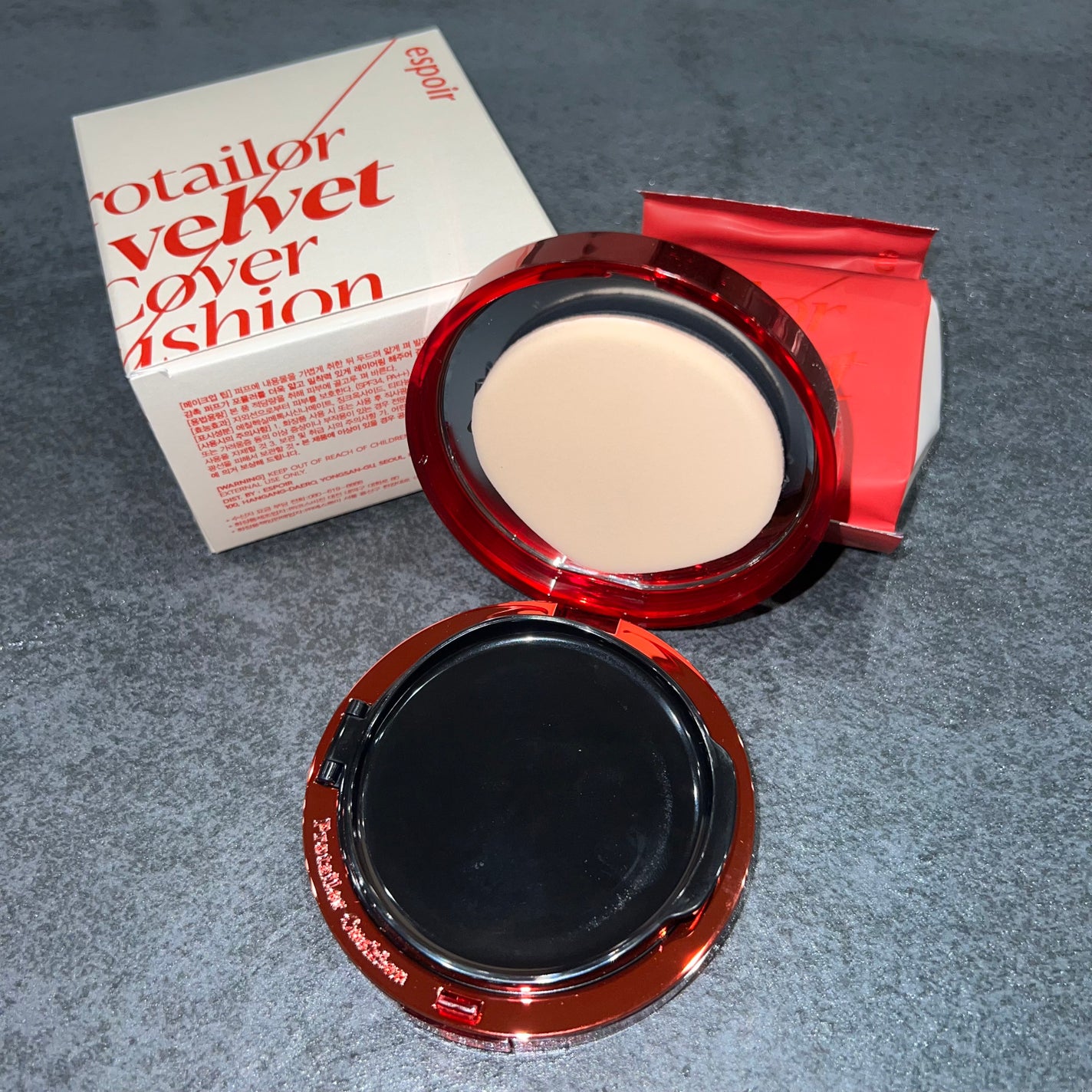 プロテーラービーベルベットカバークッション/espoir/クッションファンデーションを使ったクチコミ(2枚目)