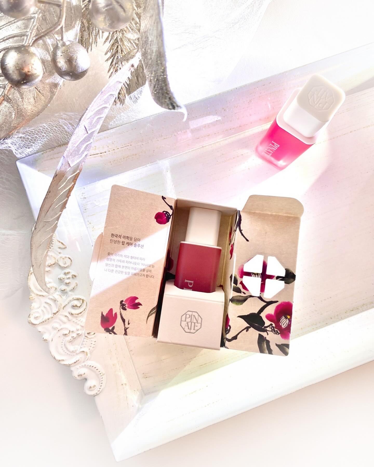 ナチュラルブルームリップオイルセラム 3色セット/PINATE/リップグロスを使ったクチコミ（3枚目）