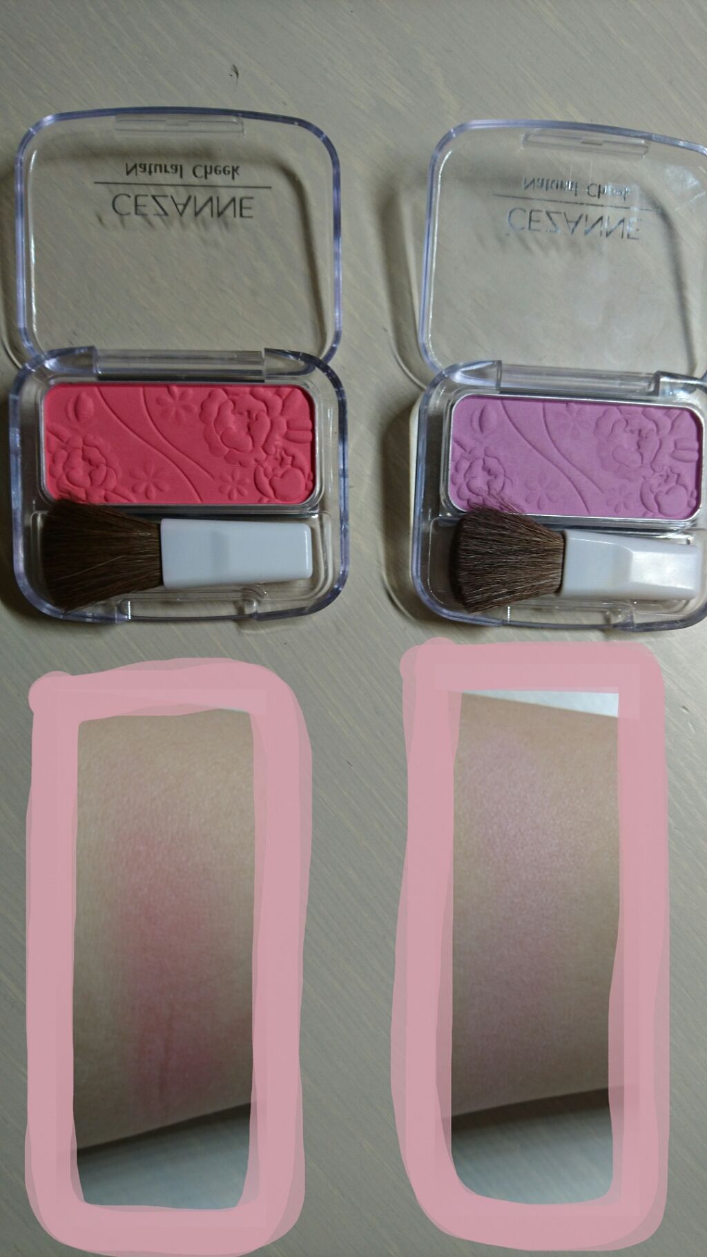 ナチュラル チークN/CEZANNE/パウダーチークを使ったクチコミ(2枚目)