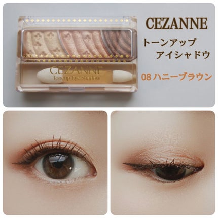 トーンアップアイシャドウ/CEZANNE/アイシャドウパレットを使ったクチコミ(1枚目)