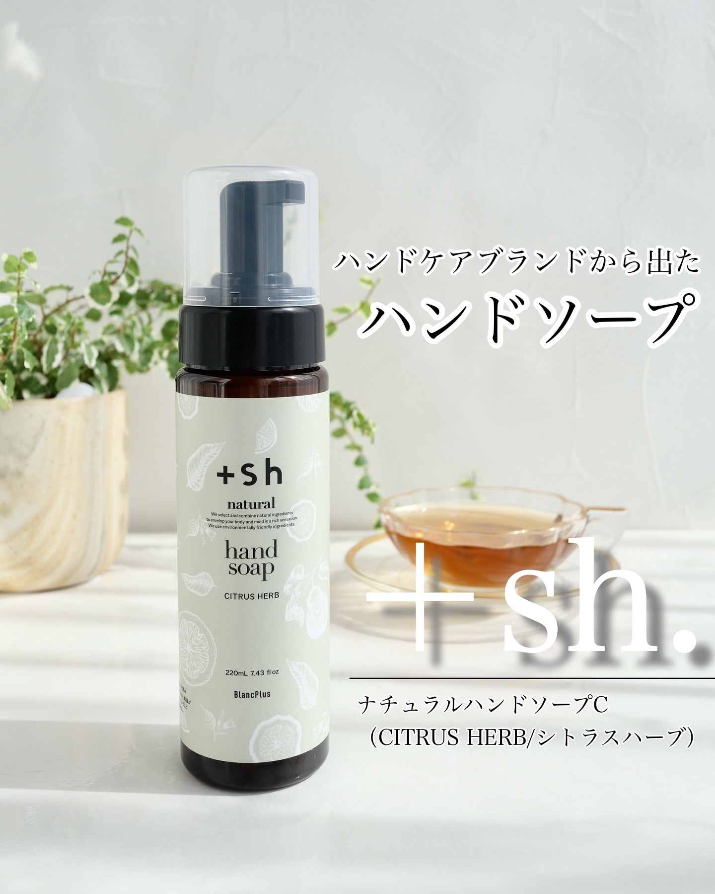 ナチュラルハンドソープC（CITRUS HERB/シトラスハーブ）/+sh/ハンドソープを使ったクチコミ（1枚目）