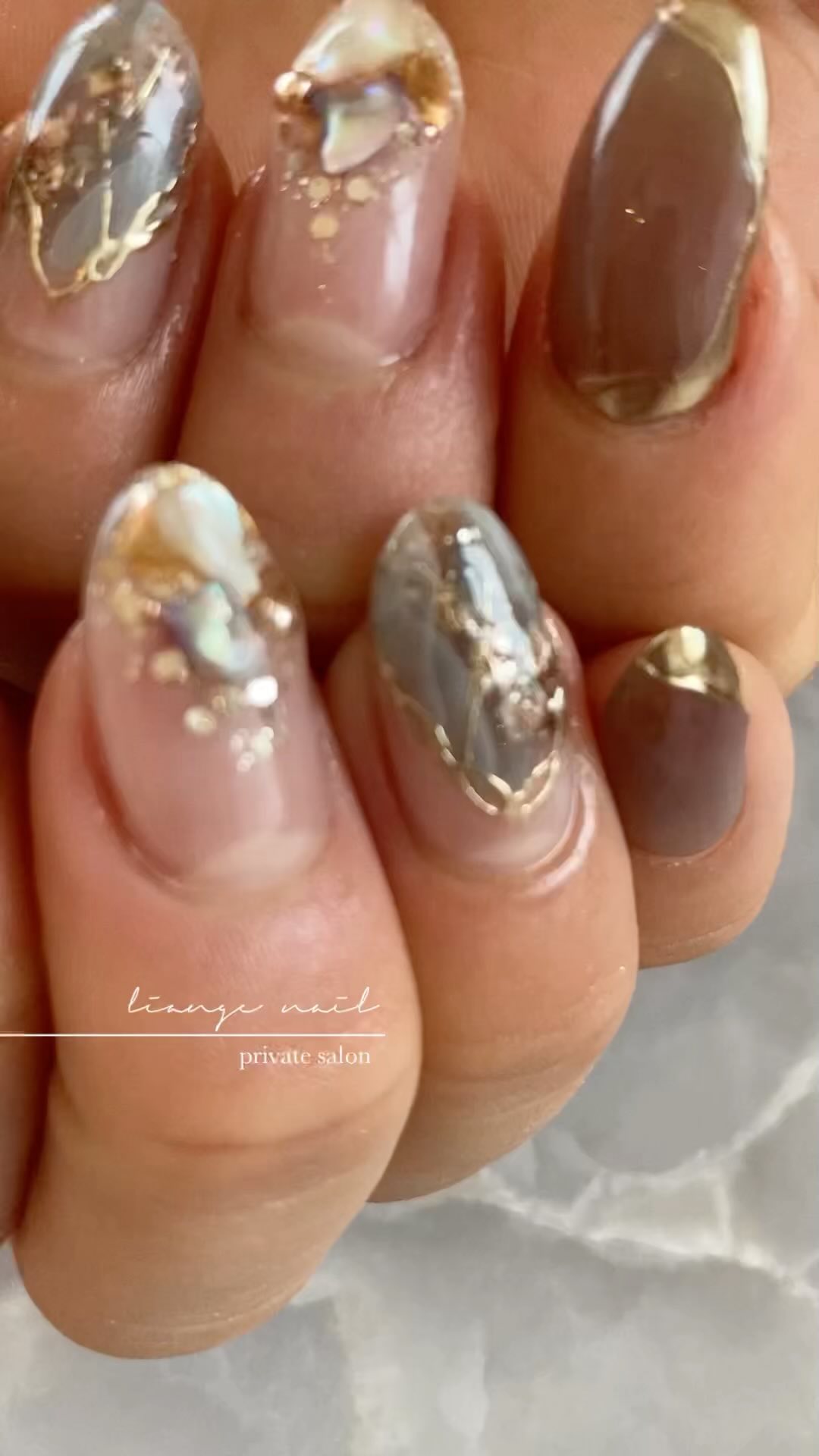 #リアンジェネイル,#柏ネイル,#ネイル,#春ネイル,#大人ニュアンスネイル,#ニュアンスネイル,#ジェルネイル,#ミラーネイル,#ターコイズネイル,#夏ネイルのネイルデザイン