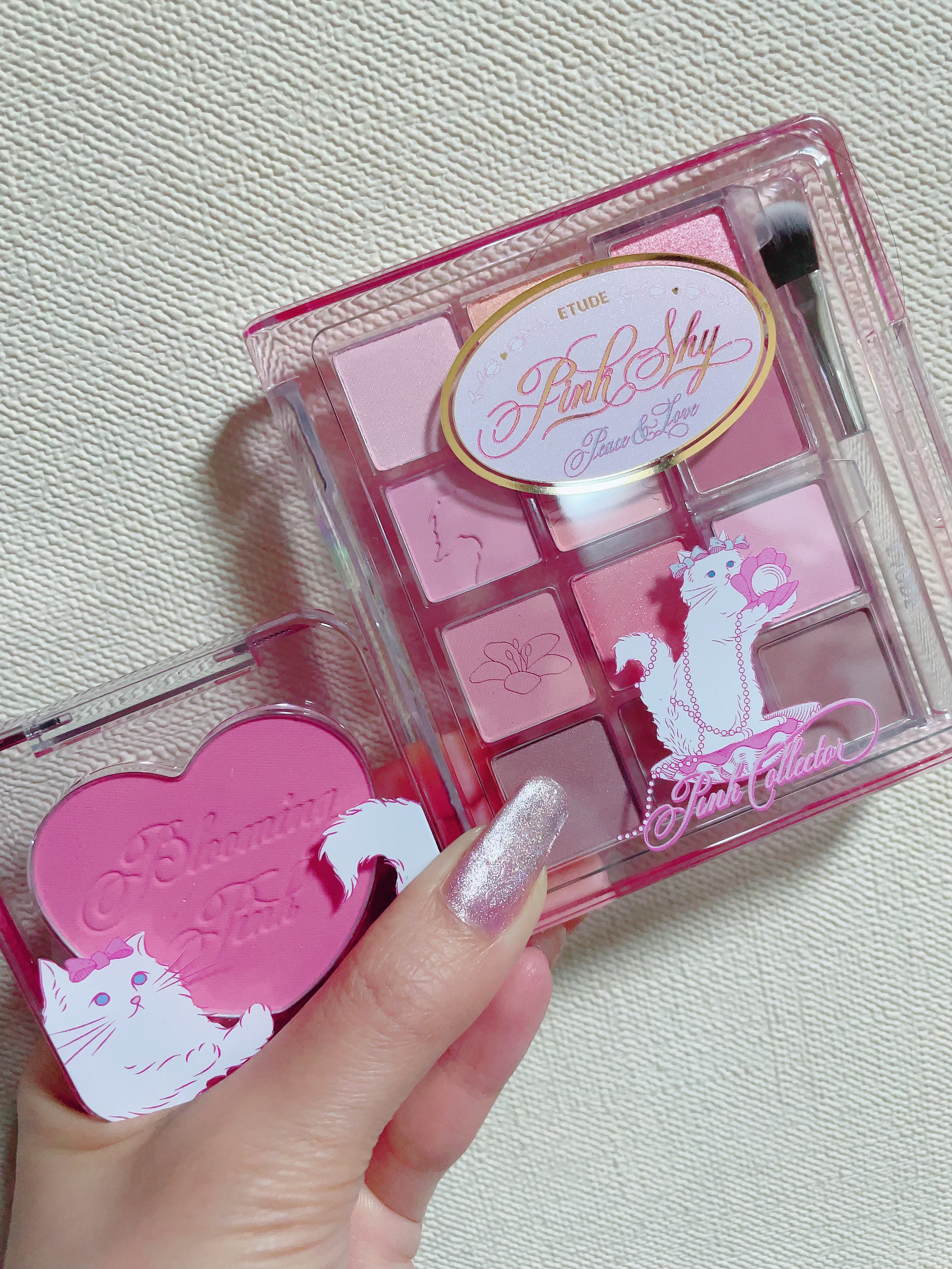 ハートポップブラッシャー/ETUDE/パウダーチークを使ったクチコミ（3枚目）