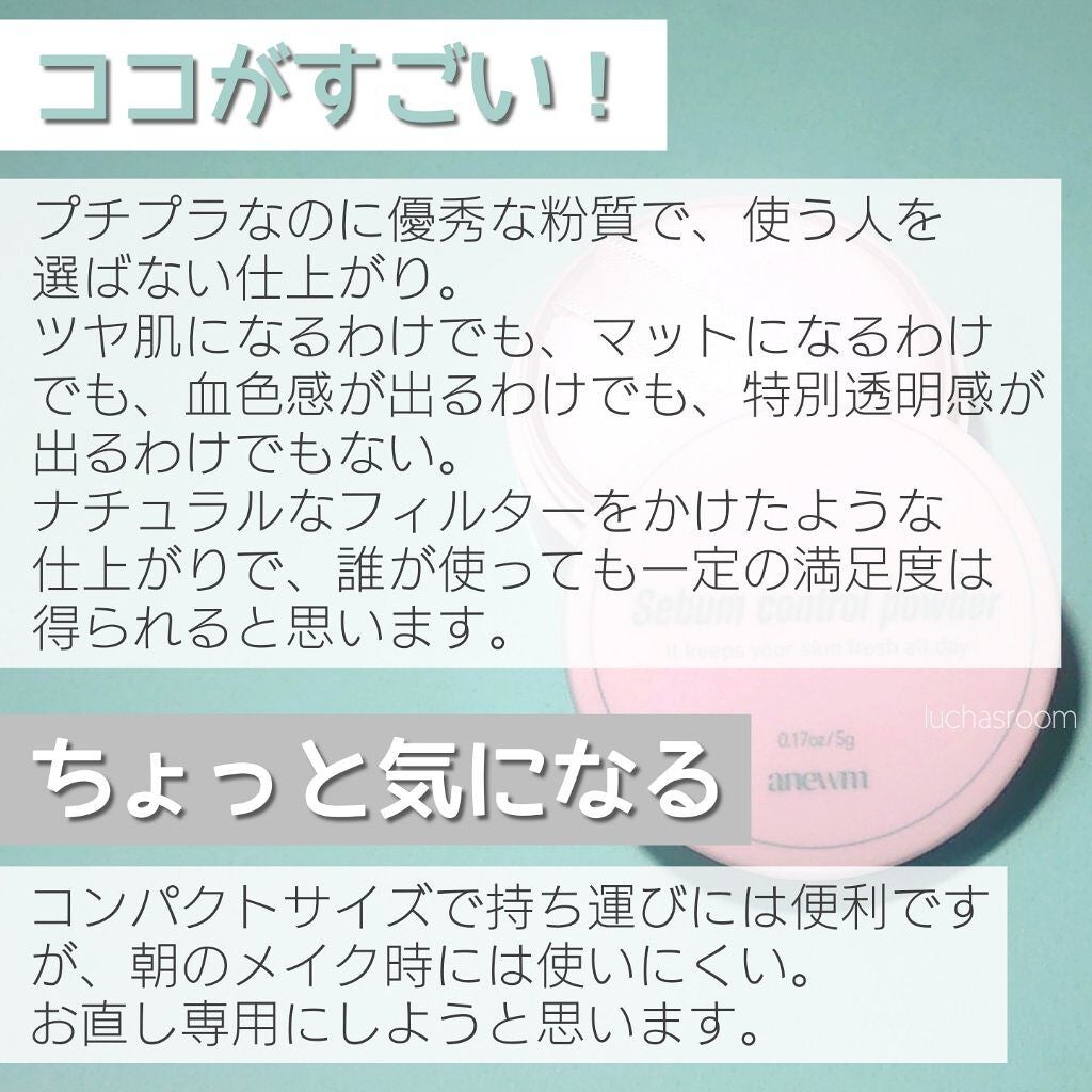 アニューム セバム コントロール パウダー/saat insight/ルースパウダーを使ったクチコミ(4枚目)