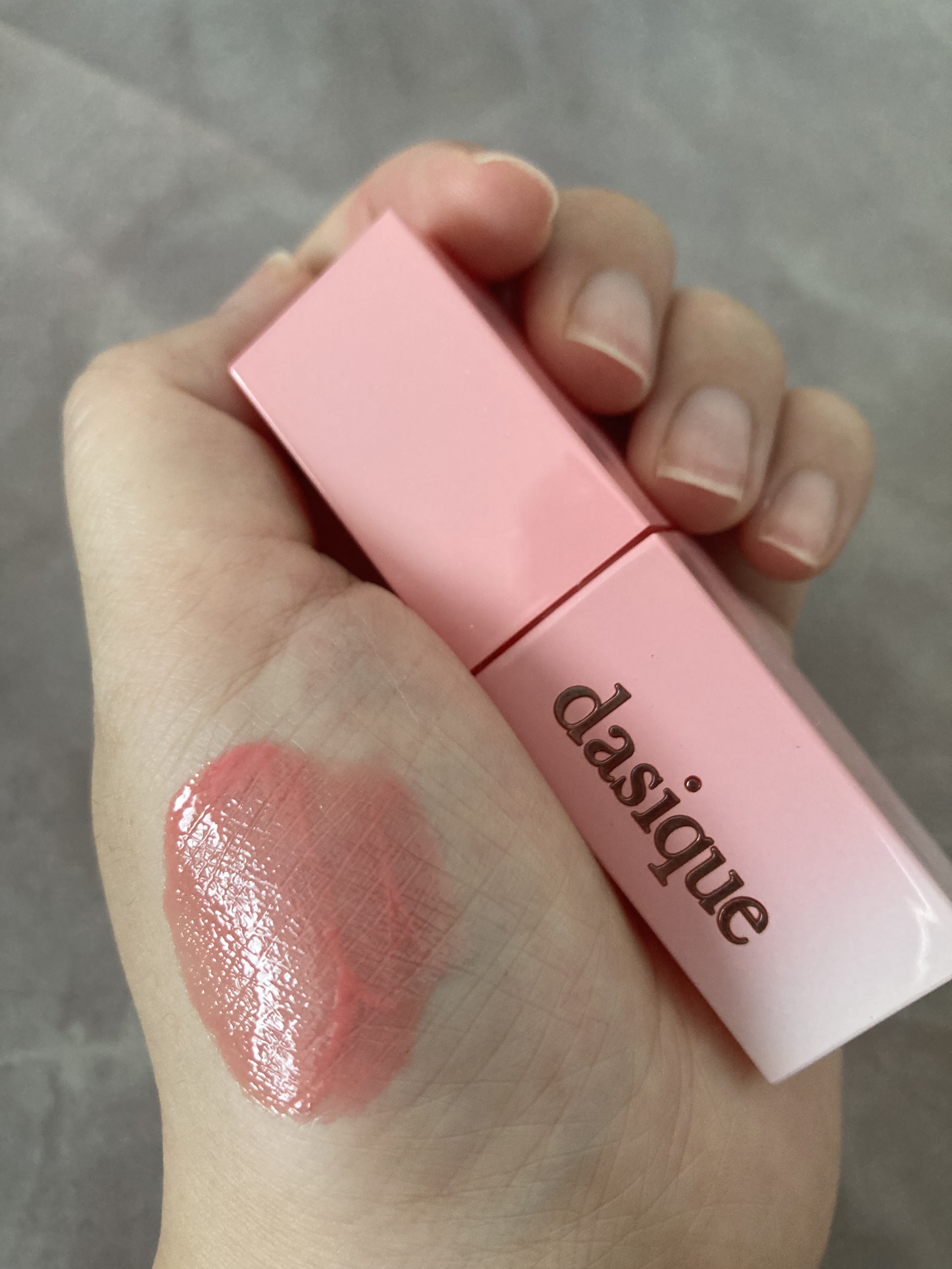 ジューシーデュイティント 09 ピーチプディング/dasique/リップティントを使ったクチコミ（2枚目）