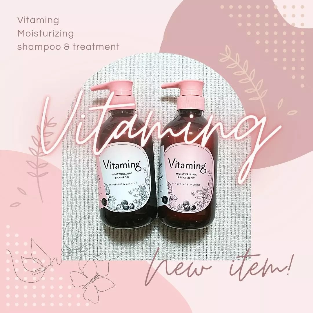 モイストシャンプー/トリートメント(タンジェリン&ジャスミンの香り)/Vitaming/市販シャンプーを使ったクチコミ(1枚目)