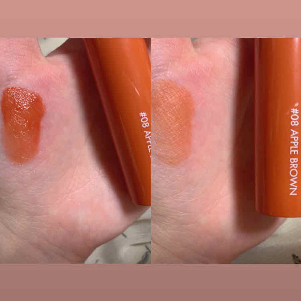 ジューシーラスティングティント/rom&nd/リップティントを使ったクチコミ（3枚目）