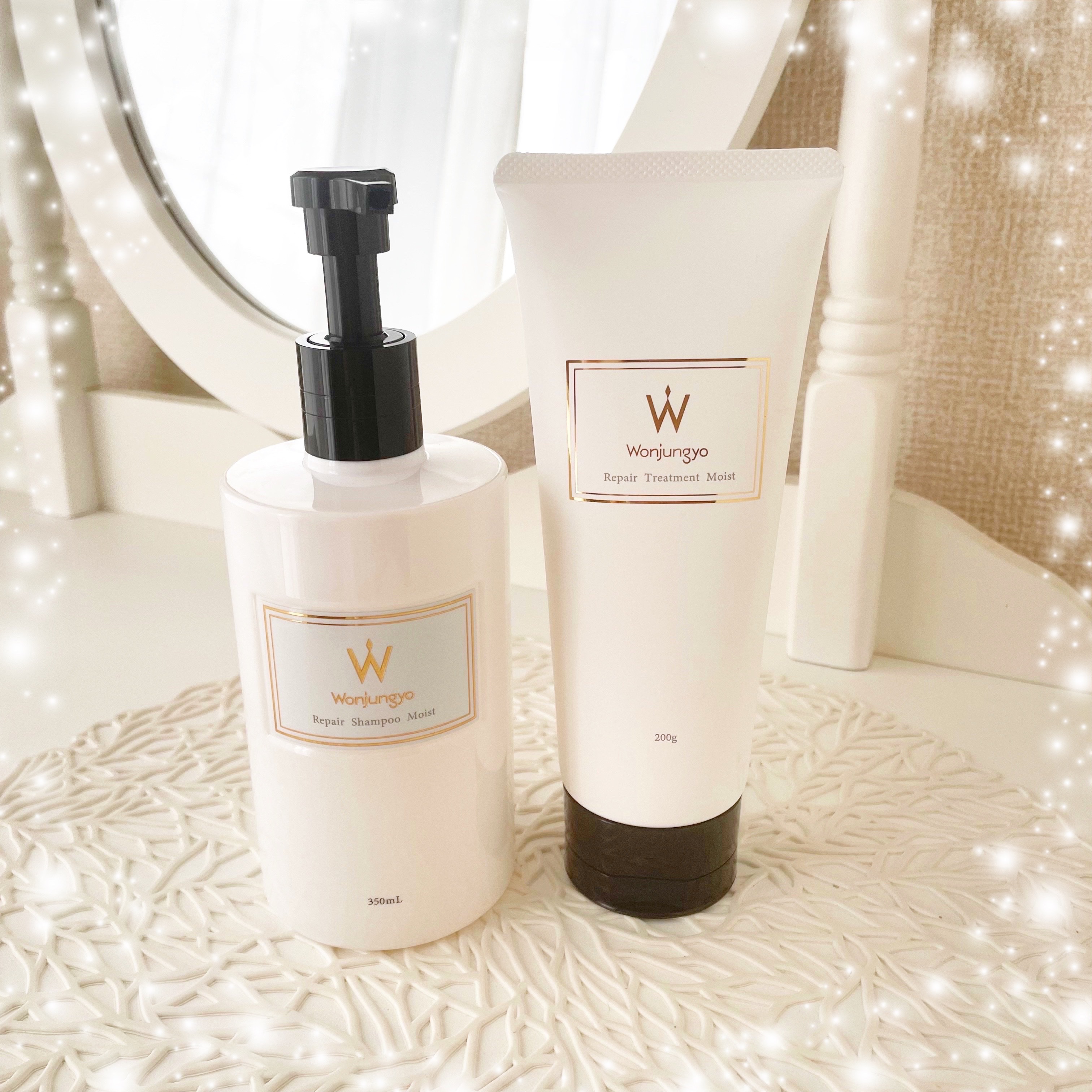 ウォンジョンヨ リペアシャンプー モイスト／リペアトリートメント モイスト/Wonjungyo/市販シャンプーを使ったクチコミ（1枚目）